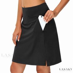 Lasaky - Premium Quality Multipurpose Sports Skirt with Side Pockets - Perfect for Tennis, Golf, and Yoga - Enhance Figure and Comfort with Quick-Dry, High-Waisted Design Gym Chic, Athletic Chic, Comfortable Yoga Pants, Skirt Trousers, Workout Gear For Women, Yoga Skirt, Sports Tennis, Golf Skirt, Athletic Skort