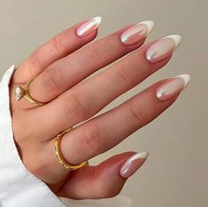 Perfect trendy nails for summer. #nailsacrylic Graduation Nails, Nagel Tips, Easy Nails, Her Nails, Pearl Nails, Oval Nails, Nailed It, Bridal Nails, Nail Arts