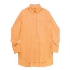 Women Clothing Summer Fashion Casual Simple Solid Color Loose Long Sleeves Shirt Women - Coral Red,L Orange Long Sleeve Cotton Blouse, Oversized Orange Long Sleeve Shirt, Oversized Orange Shirt With Long Sleeves, Orange Relaxed Fit Long Sleeve Blouse, Classic Orange Tops For Spring, Oversized Orange Long Sleeve Blouse, Orange Long Sleeve Blouse With Relaxed Fit, Oversized Long Sleeve Orange Blouse, Orange Cotton Blouse For Work