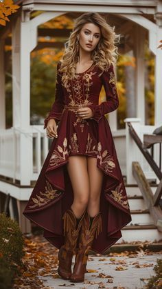 Country Western Wedding Guest Dresses, Fancy Dress With Cowboy Boots, Dress With Boots Wedding Guest, Wedding Guest Dress With Boots, Fall Wedding Outfits For Women, Formal Dress With Boots, Formal Dress With Cowboy Boots, Dress With Cowboy Boots Wedding Guest, Country Wedding Guest Outfit