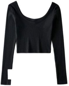 Women Solid Black Scoop Neck Rib Crop T-shirt with Low back Cotton top Basic style Black Ribbed Crop Top, Black Zip Up Crop Top, Y2k Black Cropped Short Sleeve Shirt, Black Fitted Crop Top T-shirt, Black Fitted Y2k Cropped T-shirt, Rib Top, Crop T Shirt, Crop Tshirt, Low Back