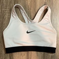 Size Xs Woman’s Nike Sports Bra, Brand New Without Tags!! Perfect Condition White Go-dry Functional Sports Bra, White Functional Go-dry Sports Bra, Medium Support White Sports Bra, White Athleisure Sports Bra With Light Support, White Athleisure Sports Bra For Gym, White Light Support Sports Bra For Athleisure, White Activewear For Sports Events With Go-dry Technology, Nike White Activewear With Light Support, White Go-dry Activewear For Sports Events