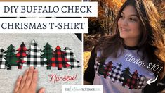 the diy buffalo check christmas t - shirt