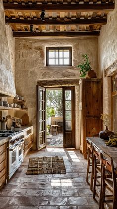 the kitchen is clean and ready for us to use in the day time as well