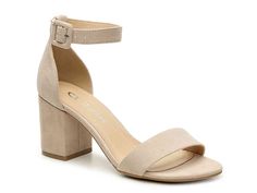 Saw this at DSW! Bridal Flat Sandals, Tan Block Heels, Trendy Block Heels, Neutral Heels, Bridal Flats, Wedding Shoes Heels, Cute Sandals, Platform Heels, Cute Shoes