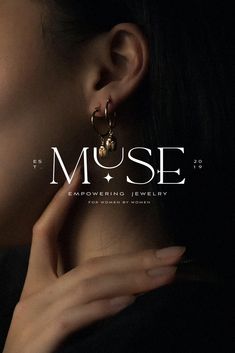 Jewelry Brand Logo✨ Muse Logo Design, Jewelry Brand Logo Ideas, Luxury Social Media Design, Jewelry Social Media Design, Jewel Branding, Jewelry Brand Design