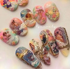 Art Deco Nails, Nail Stuff, Kawaii Nails, Get Nails, Nail Polish Designs, Manicure Y Pedicure