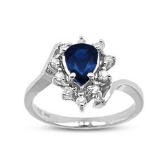 Perfect Splash O' Color! Cute sapphire and diamond ring perfect for any finger and any occasion that needs a sliver of awesomeness!~This style is handcrafted and requires 5 days for the jeweler to complete prior to shipping.~ Blue Sapphire Ring With Diamond Accents For Promise, Sapphire Diamond Promise Ring In 14k White Gold, Classic Blue Diamond Birthstone Ring, Blue Diamond Birthstone Ring With Accents, Blue Diamond Birthstone Ring With Diamond Accents, Blue Sterling Silver Birthstone Ring With Diamond Accents, Blue Sapphire Rings With Diamond Accents, Sapphire Birthstone Ring With Brilliant Cut, Blue Diamond Birthstone Ring With Accent Stones