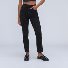 Slouch Jeans, Everlane Jeans, Button Fly Jeans, Light Wash Jeans, Black Crop, Black Skinnies, Denim Fabric, High Jeans, Stretch Jeans