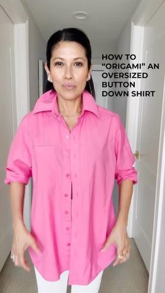 Difficulty: Easy Long Shirts Styles, Elegant T Shirt Outfit, Oversized Shirt With Belt Outfit, Shirt Styling Hacks, Asymmetrical Button Down Shirt, Oversized Shirt Outfit Women, Easy Work Outfits, Shirt Outfits Women, Long Shirt Style