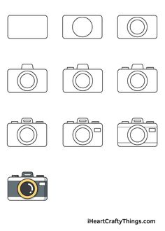 the different types of cameras are shown in this drawing