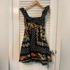 Fun And Flirty Never Worn Farmrio Fruit Print Dress! Size Xs, Corset Front, Can Be Work Off The Shoulder Or As Strapsno Slip Grips On Straps! Quirky Dress, Love Clothing, Really Cute Outfits, Aesthetic Fashion, Dream Clothes, Playing Dress Up, Spring Outfit, Pretty Dresses, Pretty Outfits