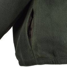 Burnside men's army green polar fleece quarter zip pullover jacket. Side entry pockets, elastic waist and sleeves for warmth. 100% polar fleece. Convertible collar with a dyed to match zipper garage and pull. Advanced Hydrophobic material. A neat appearance with elastic cuffs and hem. Green is the hot fashion color of the year. Military Outerwear With Fleece Lining For Cold Weather, Midweight Fleece-lined Outerwear For Outdoor, Green Long-sleeve Fleece Jacket With Pockets, Midweight Half-zip Fleece Jacket For Outdoor, Green Fleece-lined Outdoor Outerwear, Convertible Collar, Fleece Quarter Zip, Trucker Jacket, Pullover Jacket