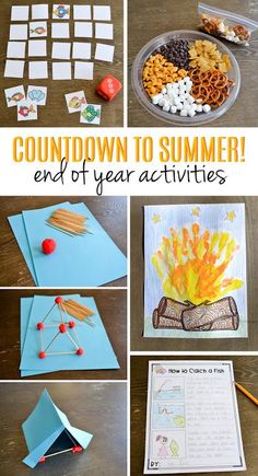 an assortment of activities for kids to do in the summer