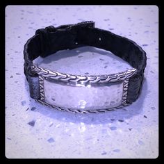 Men’s John Hardy Black Buckle Bracelet Great Condition Adjustable Sizes Tom Hardy Bracelet, John Hardy Bracelet Stack, John Hardy Necklace, John Hardy Bracelet, Buckle Bracelet, John Hardy, Black Silver, Buckle, Mens Accessories