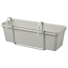 a large white container with handles on the side and two handles attached to it's sides