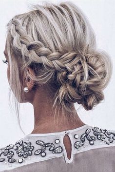 #hair #hairstyles #fashion #art #makeup #arthairstyles #fashionhair #diyhair #diyhairstyles #hairtips Summer Wedding Hairstyles, Prom Hairstyles Updos, Dutch Braid Hairstyles, Short Hair Lengths, Blonde Braids, Fishtail Braid, Bridesmaid Hair Updo, Braided Hairstyles Updo