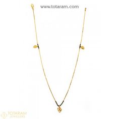 22K Gold Mangalsutra Nallapusalu Chains With Pendants -Indian Gold Jewelry -Buy Online Black Beads Chains, Chains With Pendants, Short Mangalsutra, Indian Gold Jewelry, Mangalsutra Chain, 22k Gold Jewelry, South Indian Weddings, Religious Wedding, Gold Mangalsutra