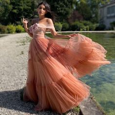 Off-shoulder Tulle Gown For Evening, Off-shoulder Tulle Evening Dress For Spring, Spring Off-shoulder Tulle Evening Dress, Summer Tulle Off-shoulder Evening Dress, Summer Off-shoulder Tulle Evening Dress, Off-shoulder Wedding Dress With Tulle Skirt, One Shoulder Tulle Skirt Dress For Wedding, One Shoulder Tulle Evening Dress For Spring, Spring One-shoulder Tulle Evening Dress