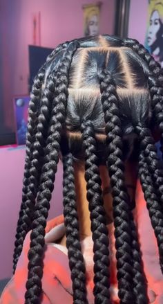 Jumbo Knotless Curly Ends, Jumbo Braids With Curly Ends, Jumbo Twist With Curly Ends, Big Box Braids Jumbo With Curly Ends, 4 Big Box Braids Jumbo, Natural Hair Box Braids, Black Hair Video, Hair Expo, Protective Style Braids