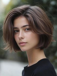 Chic Bob Haircuts for Thick Hair: Top Styles for Effortless Elegance Box Braids Jewelry, Bob Thick Hair, Braids Jewelry, Dark Brown Balayage, Hairstyle For Chubby Face, Course Hair