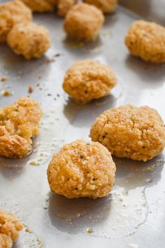 some food is sitting on a pan and ready to be cooked