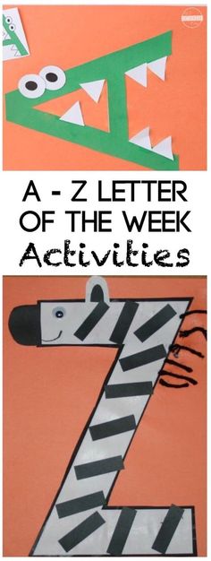 the letter z is for zebra and it's made out of paper with scissors