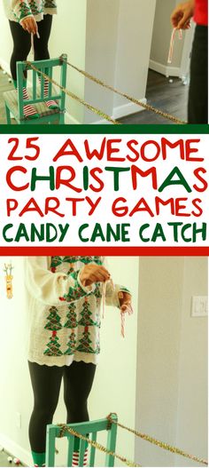 some people are making christmas party games with candy canes