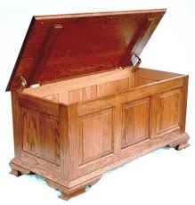 an old wooden chest with its lid open