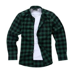 Green Plaid Shirt, Flannel Fashion, Green Flannel, Over Shirt, Flannel Jacket, Mens Flannel, Business Shirts, Lumberjack, Black Plaid