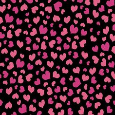 pink hearts on black background for valentine's day