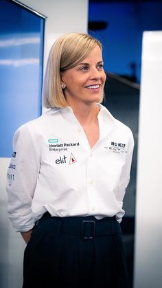 Employee Clothes, Company Logo Shirts, Susie Wolff, Womens Work Shirt, Corporate Shirts, Company Uniform, Corporate Uniforms, Polo Shirt Design, Company Shirts