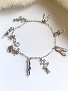 Handmade ballet  /  ballerina charm bracelet, 6 inch max, with lobster clasp, silver plated 2mm delicate chain, with loops on each charm to insure a perfect fit, with ballet dance slipper charms, ballerina , dance dress, stars and heart, presented in a pretty silver gift box... Good Luck Exam, Good Luck For Exams, Ballet Jewelry, Ballerina Dance, Silver Gift Box, Jewelry Lookbook, Delicate Chain, Gift For Girls, Dance Dress