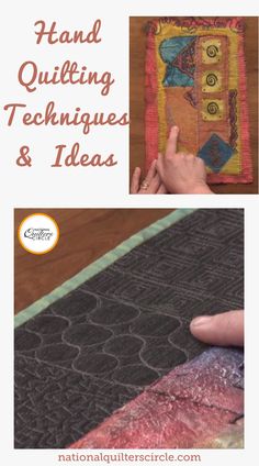 hand quilting techniques and ideas for beginners to make them look like they are doing something