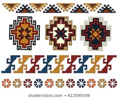 an assortment of native american designs on white background stock photo, images and royalty photos