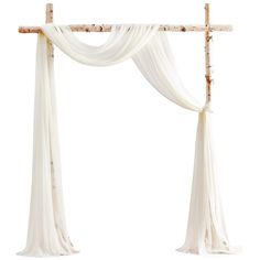 PRICES MAY VARY. ❤️Material: 100% Polyester. These drapery fabric panels are made of a unique fabric that has a slight shimmer, they are silky soft and more graceful than tulle or nylon fabrics. ❤️Package: Pack of 2 panels, each panel is 30" wide and 20ft long. ❤️Reference: The arches in the images are 6.5 ft wide by 6.5 ft tall. The drapes can be used in many different arrangements depending on the look you want. They will also fit a wide range of arch sizes. ❤️Unique Decoration: The sheer arch Wedding Arch Draping, Wedding Drapery, Arch Draping, White Wedding Arch, Wedding Ceremony Ideas, Engagement Reception, Draping Fabric, Arch Flowers, Red Decor