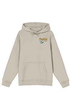 Elevate your casual look with this cream Pacifico long sleeve hoodie, featuring the iconic beer logo on both front and back. Crafted with a blend of cotton and polyester, this officially licensed sweatshirt offers comfort and style. The adjustable hood adds a touch of versatility, making it perfect for various occasions. Easy care allows you to machine wash this sweatshirt on cold with like colors and tumble dry on low heat, preserving both the vibrant design and fabric quality effortlessly.Draw Pacifico Beer, Beer Logo, Hoodie White, Top Collection, Vibrant Design, White Hoodie, Pacsun, Long Sleeve Hoodie, Casual Look