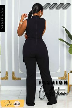 Elegant O Neck Sleeveless Sashes Wide Leg Jumpsuits Wide Leg Jumpsuits, Wide Leg Jumpsuit, 1 Million, Wide Leg, Jumpsuit