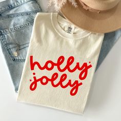 Get into the holiday spirit with our Christmas Comfort Colors Tees! These festive tees offer a blend of vintage style and cozy comfort, making them perfect for all your seasonal celebrations. Whether you're decorating the tree, attending holiday parties, or relaxing with family, these tees bring warmth and cheer to every occasion. 🎄 Key Features: 🧵 100% Ring-Spun Cotton: Experience the softness and durability of premium, ring-spun cotton that feels great all day long. 👕 Vintage-Inspired Look: Each tee features a unique dye process, giving it a classic, faded look that's full of holiday charm. 🌱 Eco-Friendly & Ethically Produced: Feel confident in your purchase with our commitment to sustainable and ethical practices. 🧍 Unisex Sizing: Designed to fit comfortably, our tees are available Christmas Classic, Xmas Shirts, Seasonal Celebration, Winter Gift, Color Care, Comfort Colors Tee, Christmas Designs, Holly Jolly, Retro Christmas