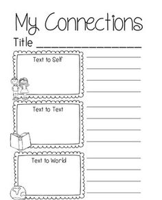 a printable worksheet for reading the text to words