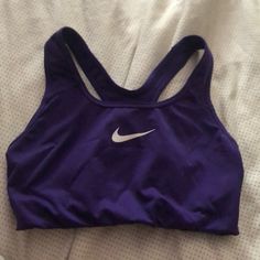 Purple Nike Sports Bra In Brand New Condition! Only Worn To Try On. Nike Logo Is In Perfect Condition! Happy To Bundle With Anything On My Page Casual Purple Sports Bra For Workout, Casual Purple Sports Bra For Gym, Purple Sporty Sports Bra, Purple Sports Bra For Sports, Casual Purple Moisture-wicking Sports Bra, Purple Go-dry Sports Bra For Training, Casual Purple Sports Bra With Moisture-wicking, Purple Activewear For Training, Purple Activewear For Training And Sports Season