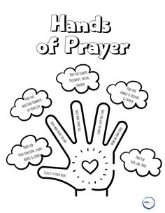 the hands of prayer coloring page