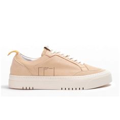 Oncept London Sneaker (Women) - Latte Athletic - Casual - Lace Up - The Heel Shoe Fitters Orange Details, London Shoes, Leather Socks, Recycled Rubber, Casual Lace, The London, Chic Boutique, Golden Goose Sneaker, Sneakers Fashion