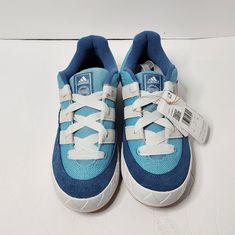 Adidas Adimatic Preloved, Blue & Crystal White Shoes, Mens 9.5, Brand New Adidas Blue, Crystal White, Shoes Adidas, Blue Adidas, Blue Crystals, White Shoes, Mens Shoes Sneakers, Adidas Shoes, Adidas Men