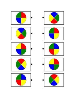 the worksheet for teaching fraction numbers to be used in this lesson, which shows how