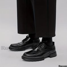 Russoo - Classic Mens Brogue Wingtip Derby Shoes: Elegant Lace-up Dress Shoes for Business, Formal Occasions, and Dark Academia-inspired Events Semi Formal Shoes, Brogues Men, Business Party, Mens Skate Shoes, Mens Rain Boots, Leather Loafer Shoes, Mens Canvas Shoes, Oxford Dress Shoes, Mens Snow Boots