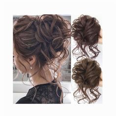 Morning Hair Routine, Curly Hair Bun, Lazy Girl Hairstyles, Messy Curly Hair, Curly Bun Hairstyles, Morning Hair, Bun Hair Piece, Chignon Hair, Messy Bun Hairstyles