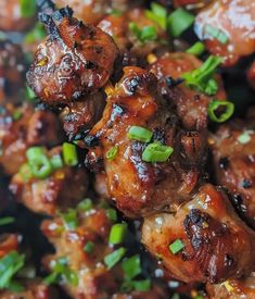 the food is prepared and ready to be eaten in the oven or on the grill