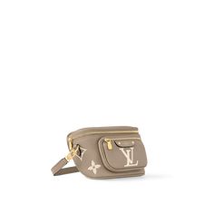 LOUIS VUITTON® - Mini Bumbag - Dove/cream Luxury Belt Bag With Zipper Pocket, Luxury Beige Belt Bag With Removable Pouch, Luxury Beige Belt Bag For Travel, Luxury Beige Bags With Zipper Pocket, Luxury Beige Shoulder Bag With Zipper Pocket, Bumbag Louis Vuitton, Dove Cream, Micro Bags, Best Wallet