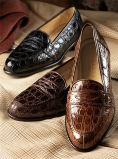 The Crocodile Loafer in Cognac - The Ben Silver Collection Elegant Brown Crocodile Pattern Oxfords, Classic Brown Oxfords With Crocodile Pattern, Brown Crocodile Pattern Loafers For Semi-formal Occasions, Classic Semi-formal Oxfords With Crocodile Pattern, Classic Crocodile Pattern Oxfords For Semi-formal Occasions, Elegant Brown Crocodile Pattern Loafers, Elegant Moc Toe Dress Shoes With Crocodile Pattern, Classic Crocodile Pattern Dress Shoes For Semi-formal, Elegant Leather Moccasins With Crocodile Pattern